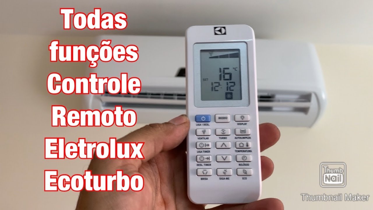 Todas Funções Controle Remoto Eletrolux Ecoturbo