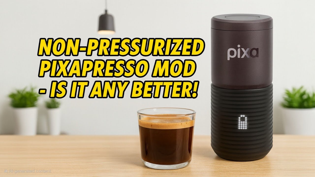 I turned my Pixapresso to a NON-PRESSURIZED Machine