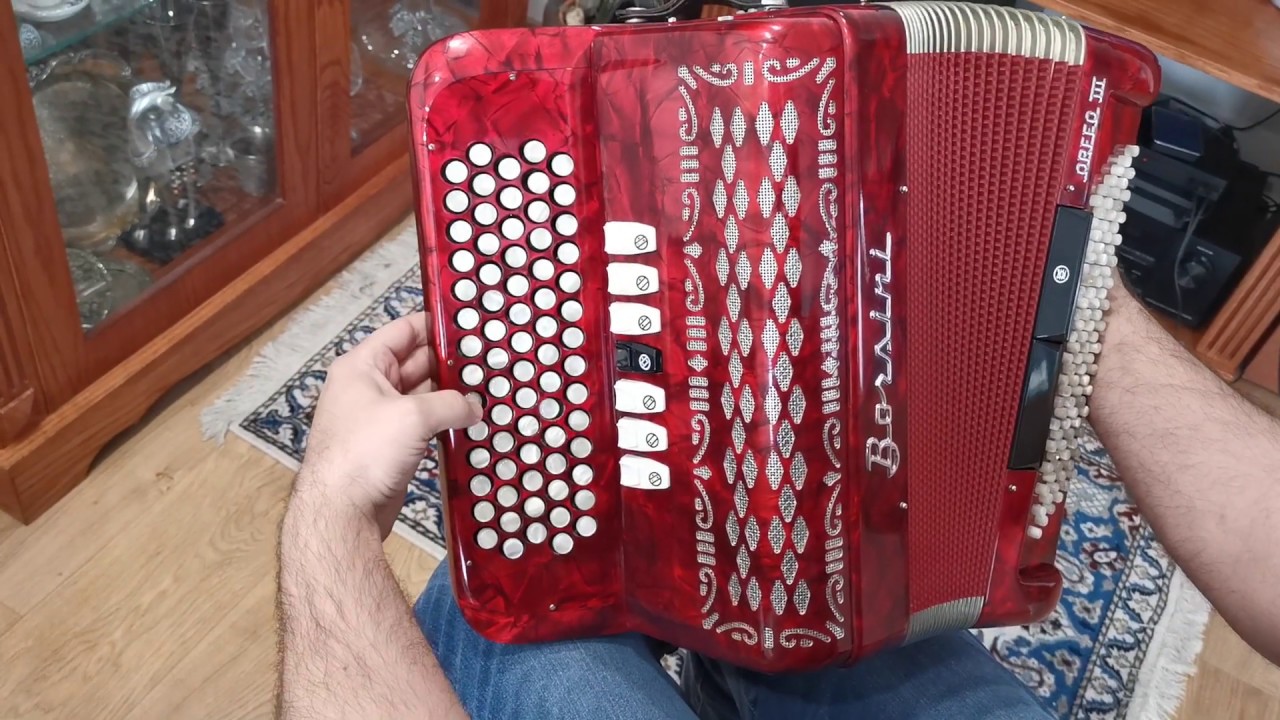 Accordion Borsini Orfeo III Harmonica 96 Bass C - System Akkordeon Perfect +Case for sale (2)