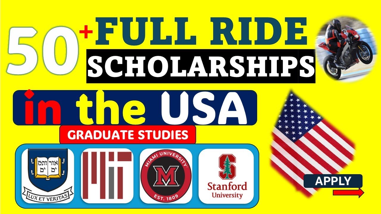 FULL RIDE USA  | 51 Fully Funded US Graduate Programs | No Tuition, Big Stipend! 🤯