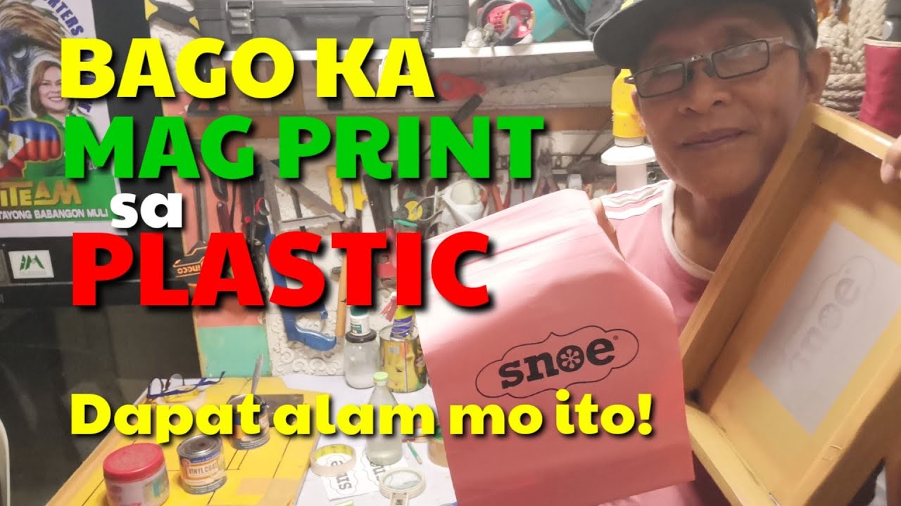 PAANO MAG PRINT SA PLASTIC NA HINDI MATUTUKLAP ANG PINTURA I VINYL PAINT I DA HUSTLER'S TV