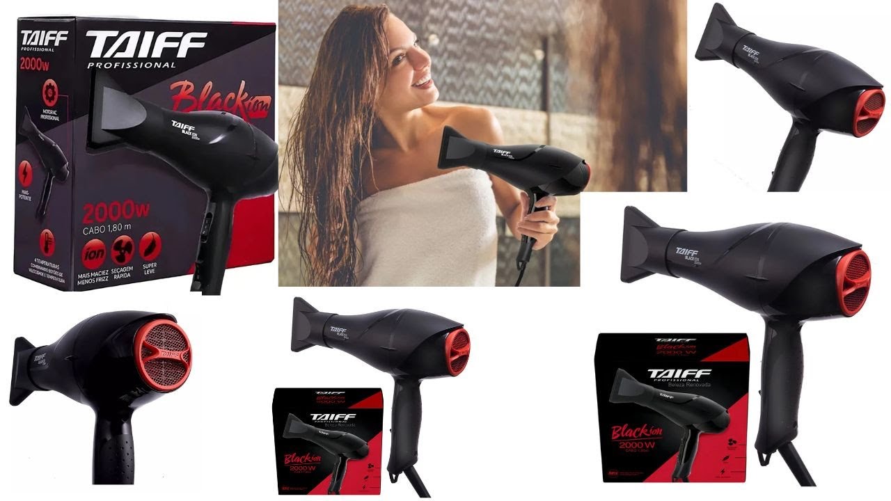 Secador Taiff Black Ion: Potência, Brilho e Menos Frizz