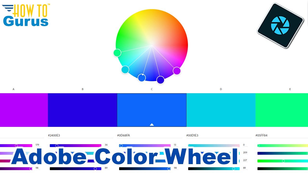 Photoshop Elements Adobe Color Wheel and Color Themes