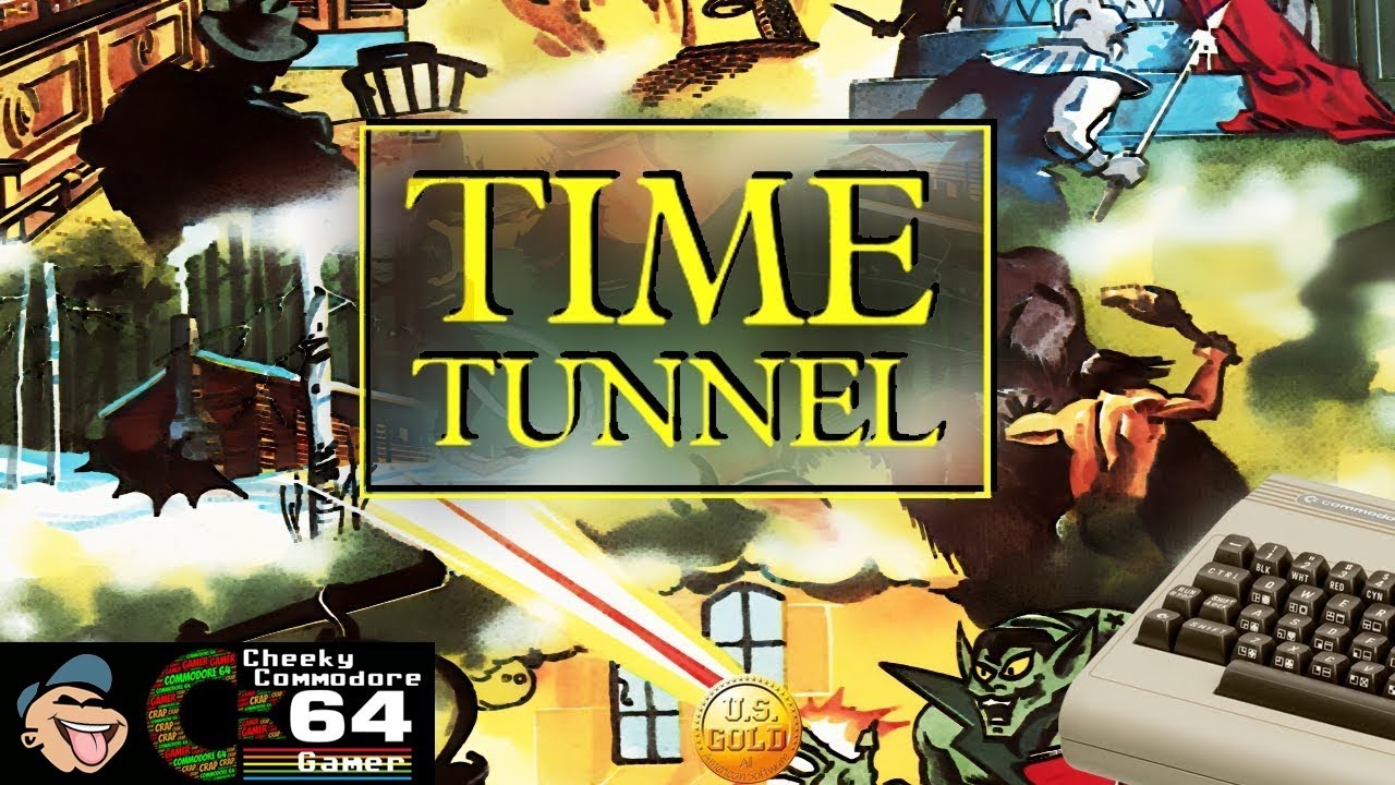 TIME TUNNEL &ndash; Commodore 64 (1985) | Gnome's Time-Travel Puzzle Adventure
