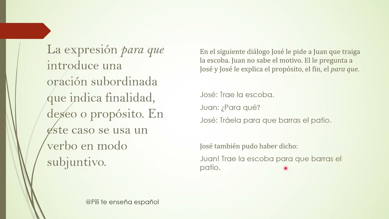 Para que o para qué