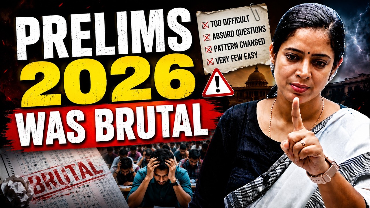 UPSC Prelims 2026 Was Brutal | THE PAPER WAS INSANE | Dr.Tanu Jain Ma'am