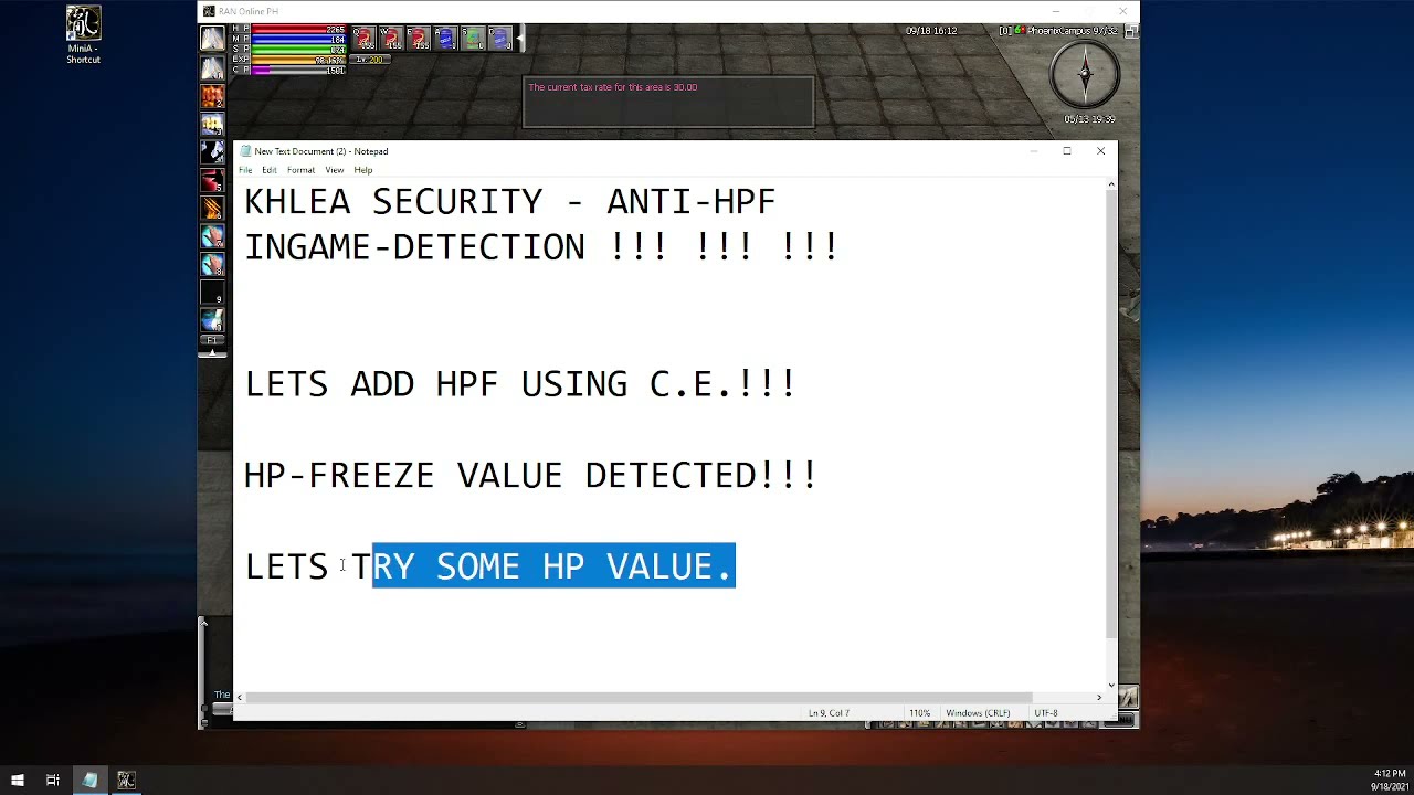 RAN Online Anti-HPF (Anti-Cheat)