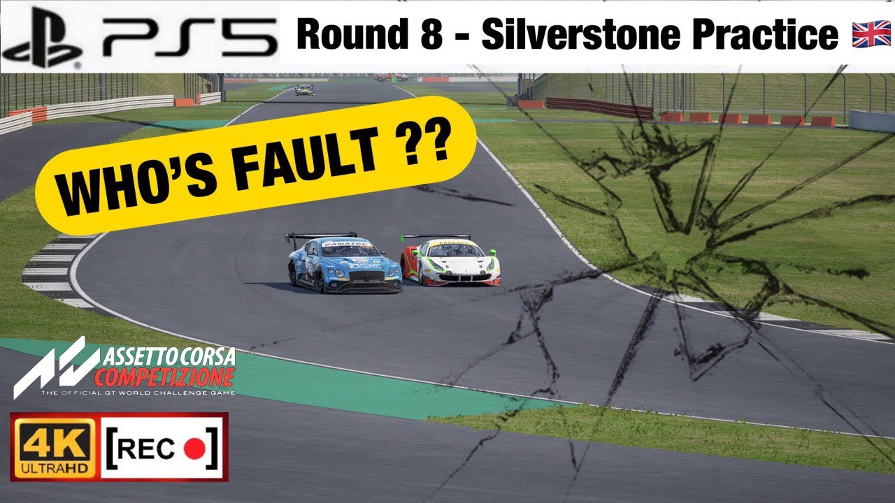 WHO'S FAULT ?? Assetto Corsa Competizione PS5 Hosted By Apex Online Racing 4K