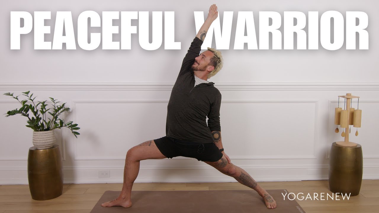 Peaceful Warrior | Yoga Poses | YogaRenew How To Yoga Pose Video