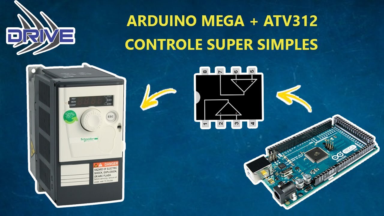 Controlando o ATV312 com Arduino MEGA - Comando de marcha e sinal de velocidade - 032