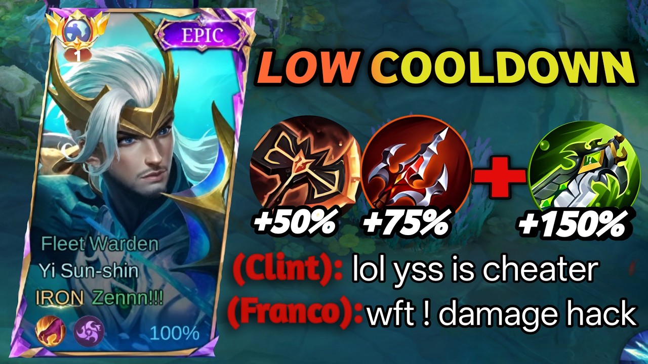 Yi Sun-shin СНОВА В МЕТЕ💀!!! (Лучшая сборка и эмблемы YSS 2026) - Сборка топ-1 мира - Mobile Legends