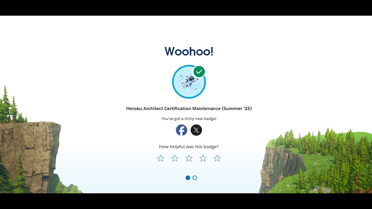 Heroku Architect Certification Maintenance (Summer &rsquo;25) in Trailhead Salesforce 2025!