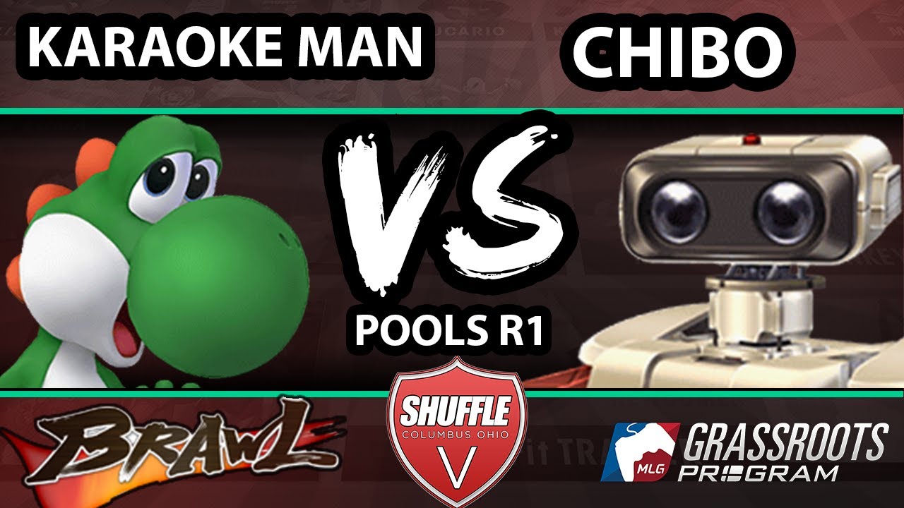 Shuffle V - Karaoke Man (Yoshi) Vs. ChiboSempai (R.O.B.) - Pools - SSBB