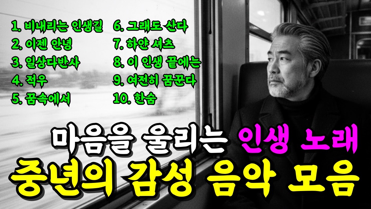 한 번 들으면 잊지 못할 감성 트로트 메들리 I 중년을 위한 감성 위로 노래 베스트 모음