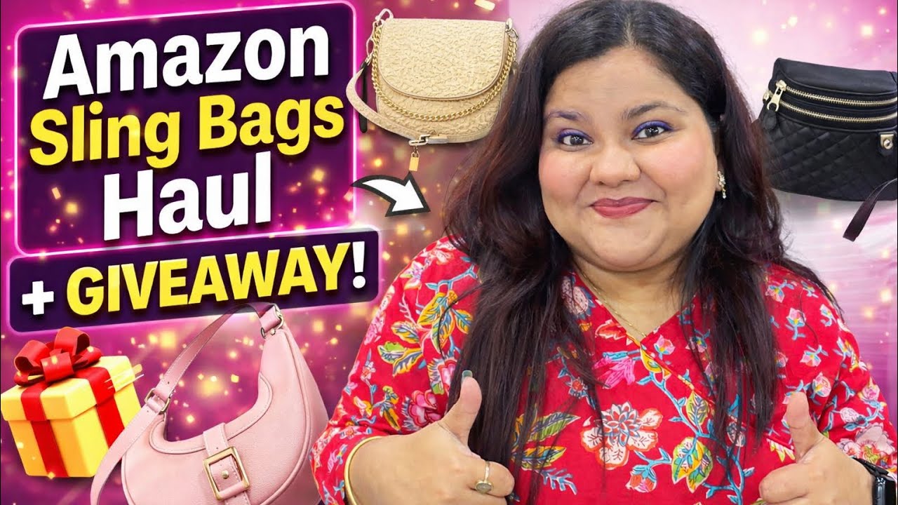 Latest Amazon Sling Bags Collection 👜 | Trendy & Affordable Finds + Giveaway 🎁HUGE HAUL