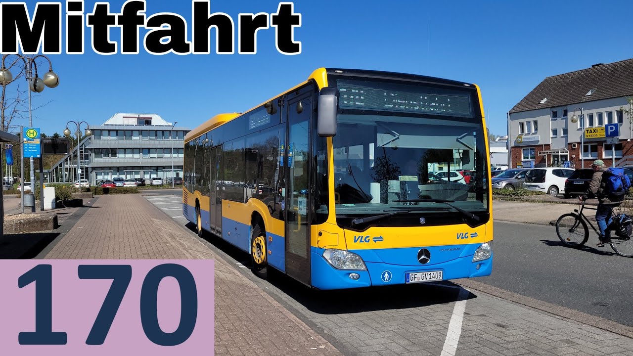 Mitfahrt in C2 auf der Linie 170 Wolfsburg Hbf - Gifhorn Bahnhof (Komplette Linie)