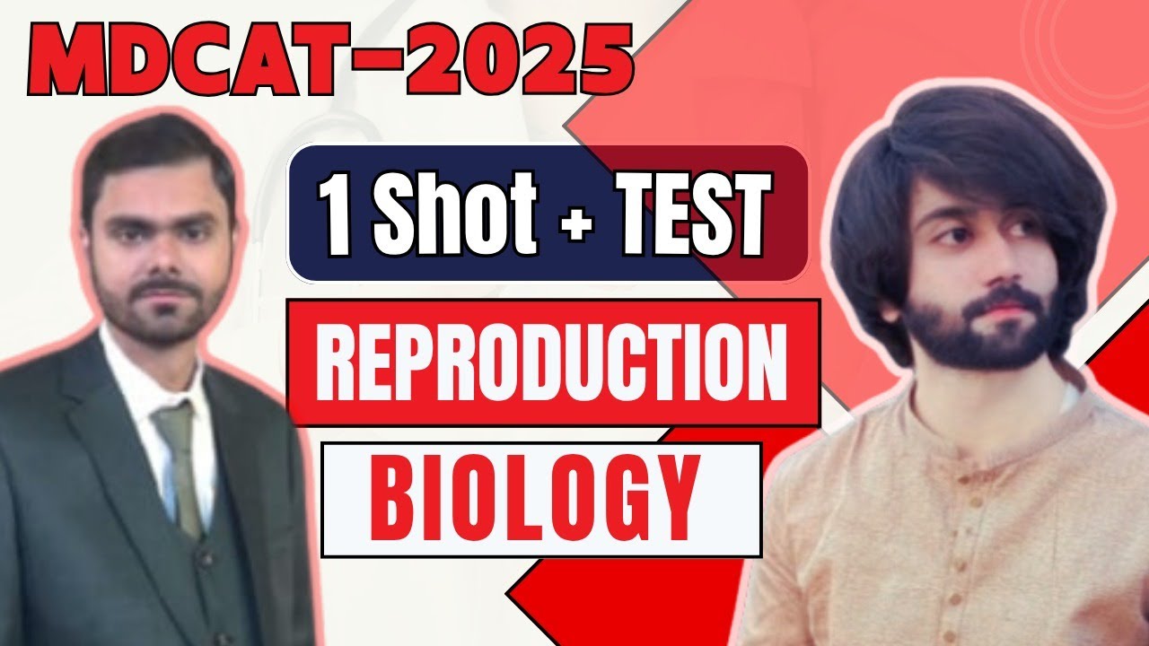 MDCAT Biology Lectures 2025 Reproduction 1 Shot I MDCAT Biology Chapter 8 Complete I MDCAT Bio Prep