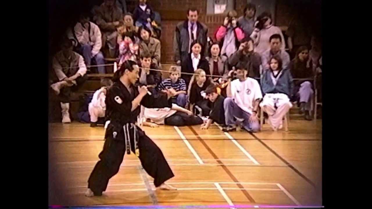 grand master woo yong jung & Jason Downey, TKD DEMO, Nov.21/97.Stadacona Hailfax,N.S