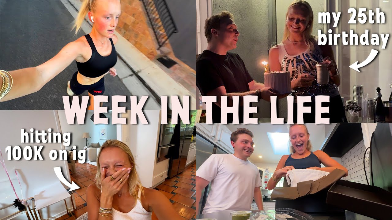 week in the life: my 25th birthweek, bday presents, and marathon training