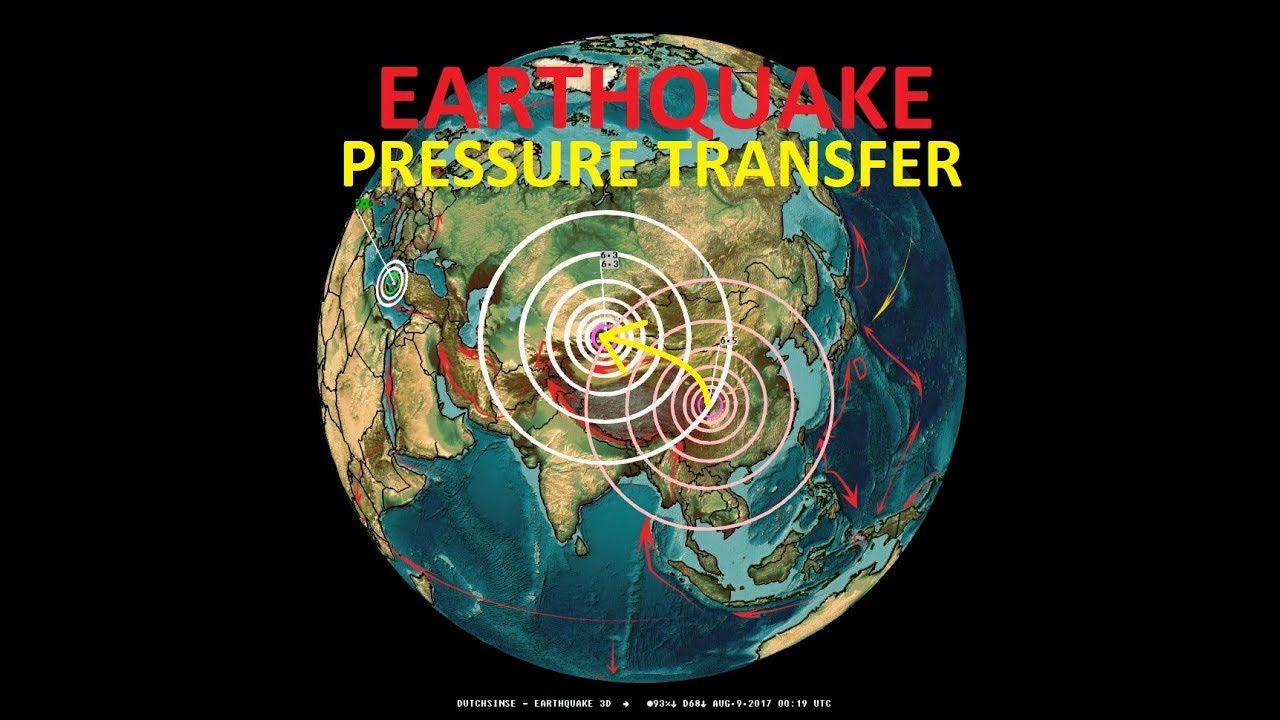 8/08/2017 -- EQ ALERT : 2nd Large Earthquake strikes China - EQ pressure transfer PROVED