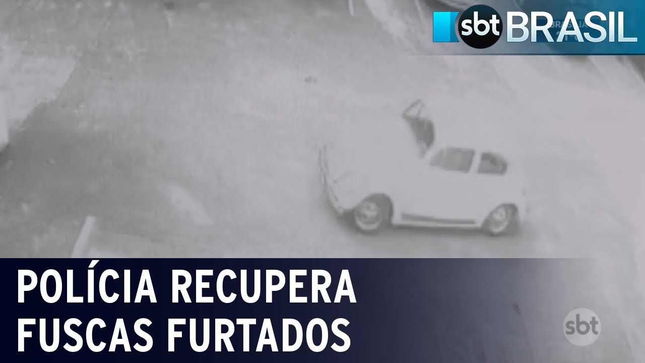 Pol&iacute;cia recupera tr&ecirc;s Fuscas furtados em S&atilde;o Paulo | SBT Brasil (20/05/21)