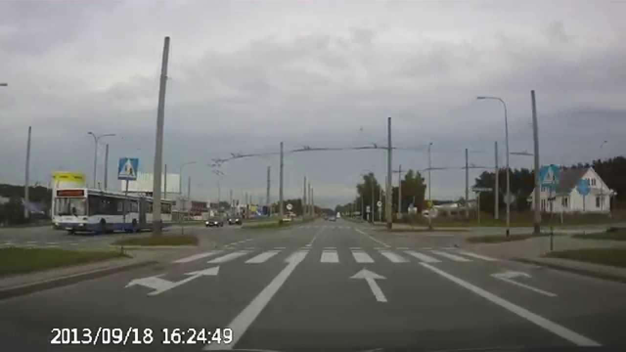 Test kamerki samochodowej FX212 wjazd do Gdyni