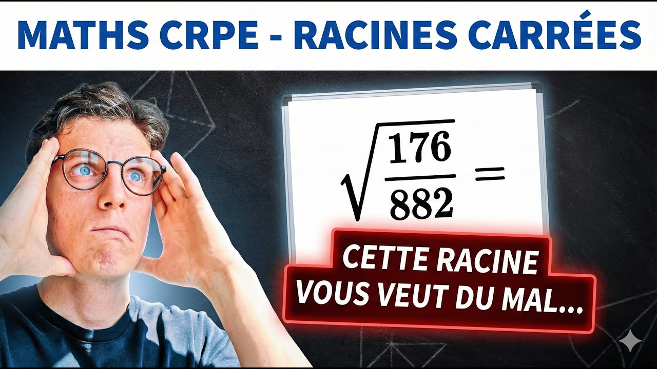 Cette racine carrée peut ruiner votre CRPE… (corrigé détaillé pas à pas)
