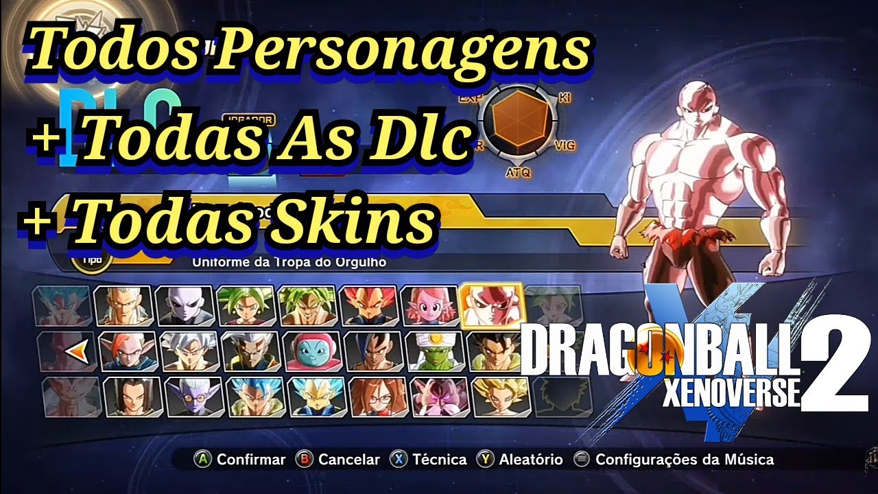 Todos Personagens Com Todas Dlc e Variações - Dragon Ball Xenoverse 2