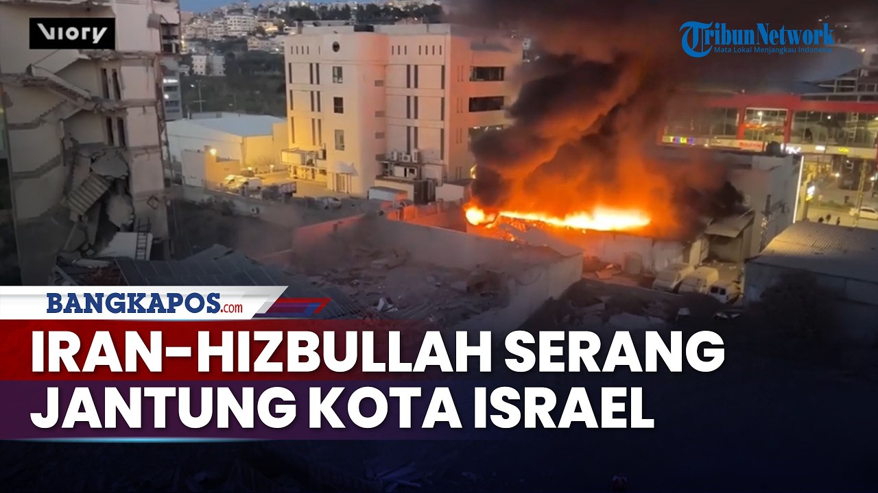 Tel Aviv Diserang Rudal Iran-Hizbullah dari Segala Penjuru! AS Tak Sanggup Evakuasi Warga di Israel