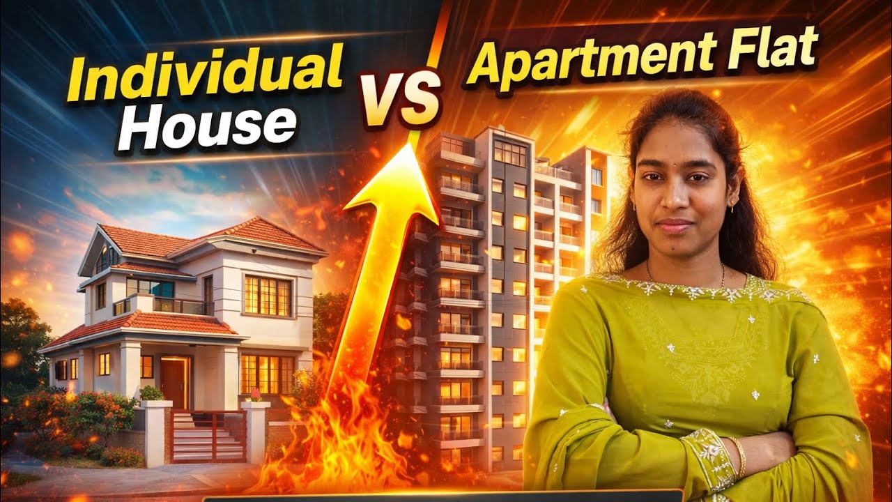 Which one is best ? Individual house or apartment flat | Mounikarajesh Vlogs 