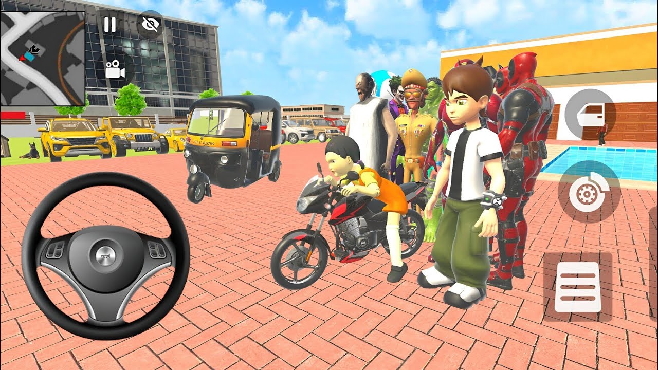 ​👑 Indian Thift Auto Game New Update 💥 Batman vs Joker Car Showroom Game 🎮