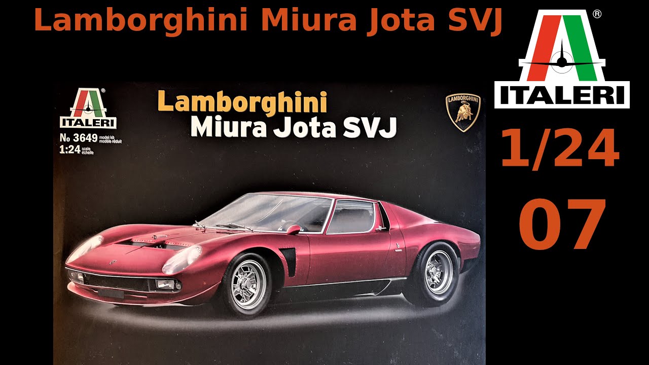 #EP07 - Lamborghini Miura Jota SVJ  by Italeri 1/24 (English subtitles)