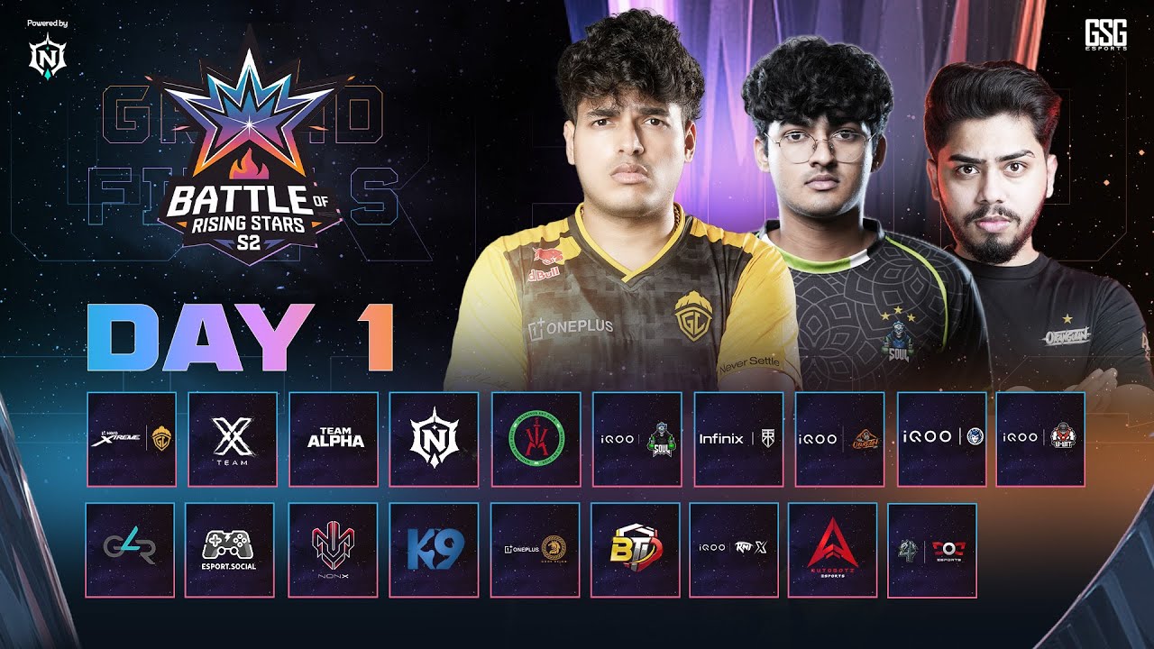 Battle of Rising Stars Day 1: Let the Showdown Begin! #godlike #soul #rntx #og #tr #8bit #k9 #nonx