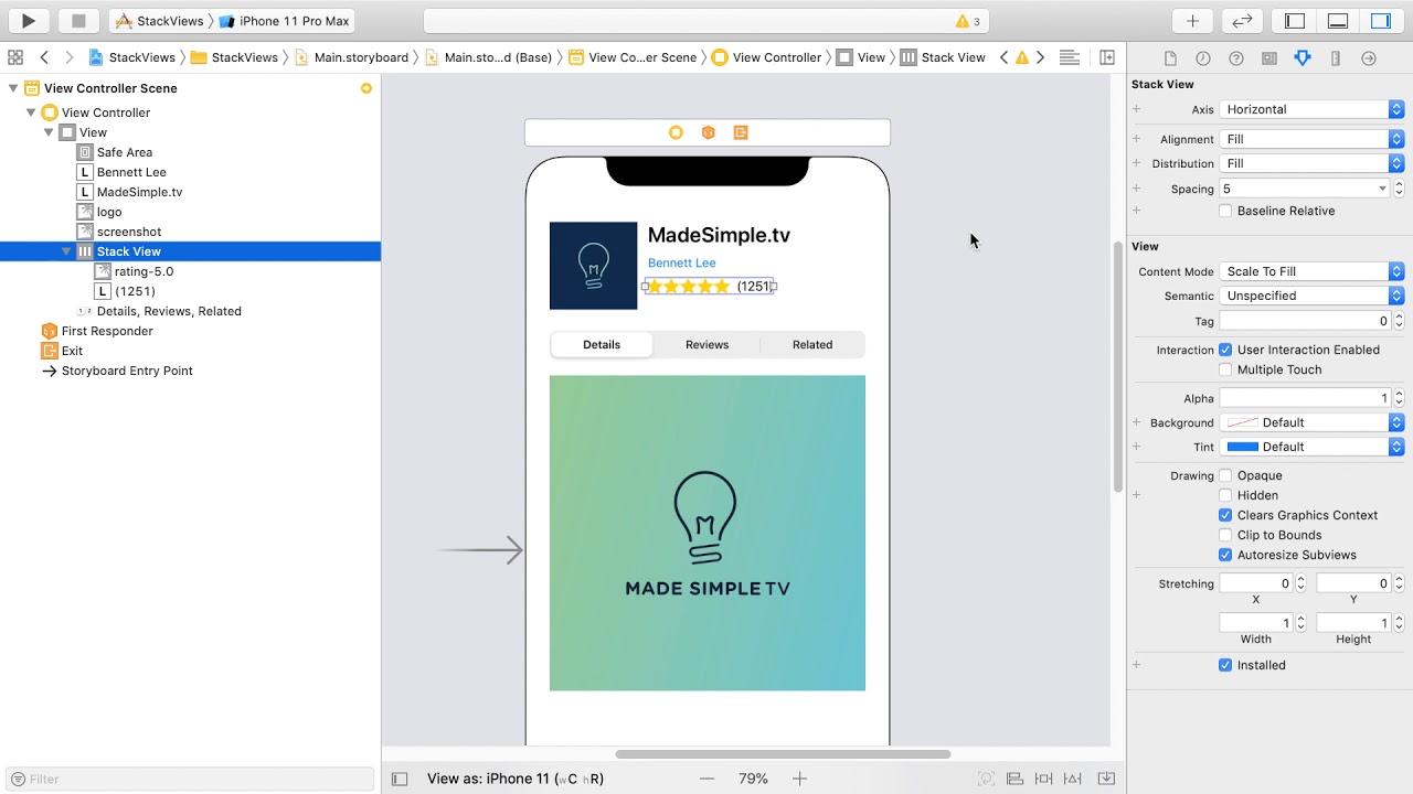 Stack View Demo