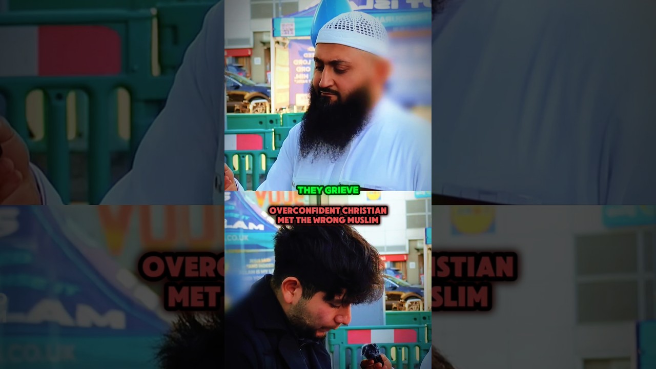 Overconfident christian met wrong Muslim #muslim #islam #religion #speakerscorner #dawah #christian