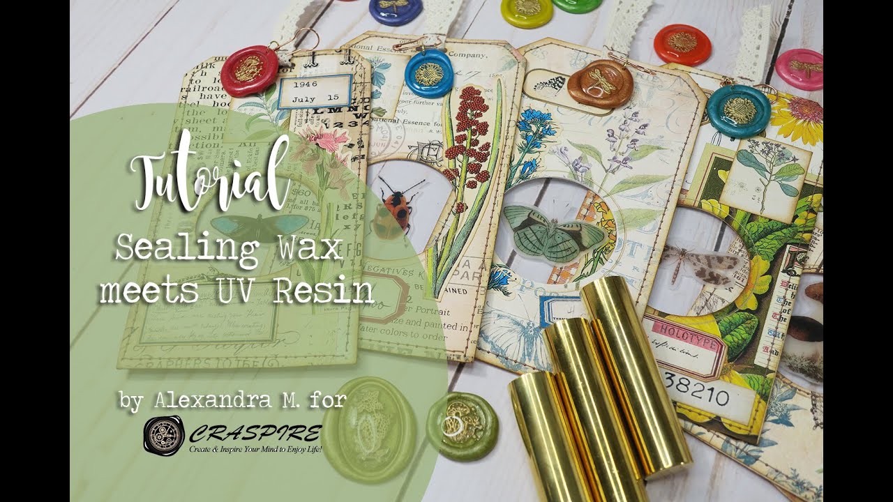 Wax Seals meet UV Resin - Craspire Tutorial + Freebie