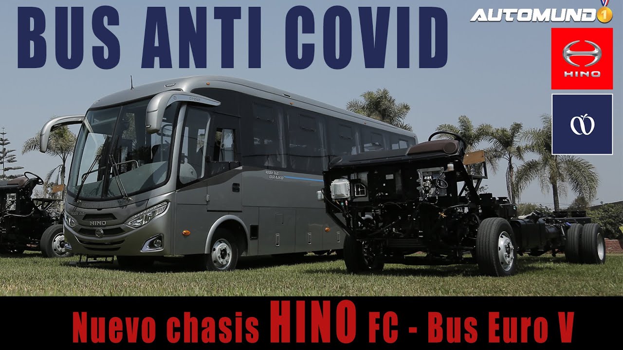 BUS ANTI COVID: Nuevo chasis HINO FC - Bus Euro V  con carrocería Apple Bus