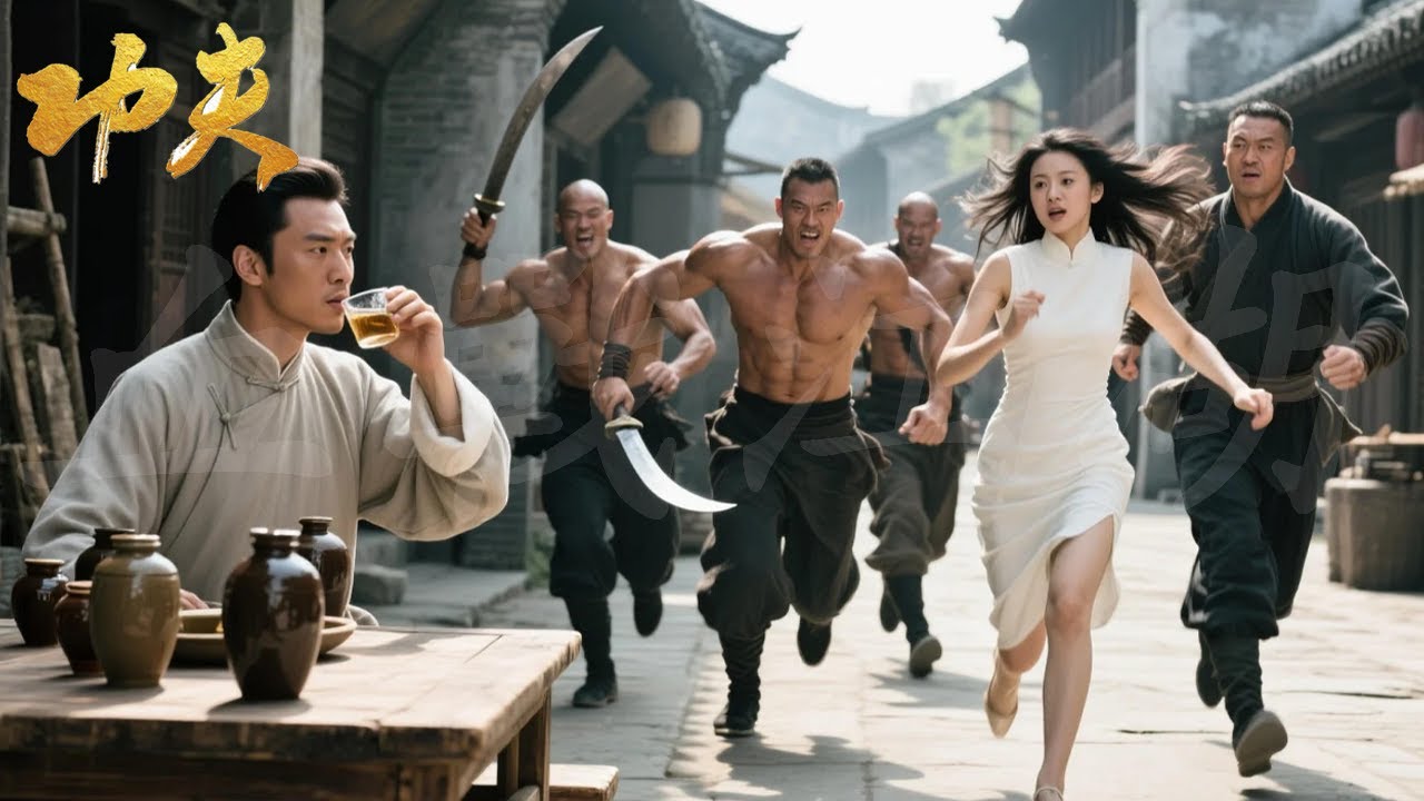 美女街頭被伏殺，功夫小子暴怒出手，一招秒殺敵人！ # Kung Fu # 中國功夫 # 動作片# 馬永貞之爭霸上海灘