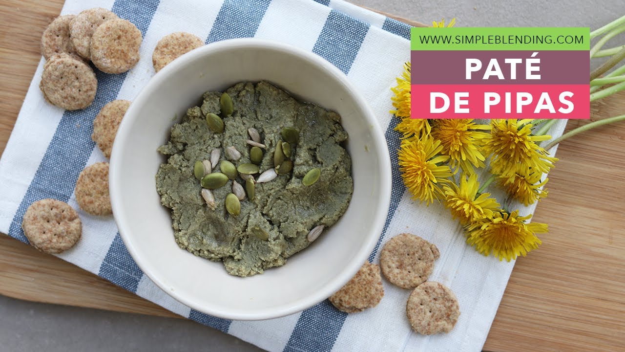 PATÉ DE PIPAS | Cómo hacer dip para untar de pipas | Aperitivo vegano