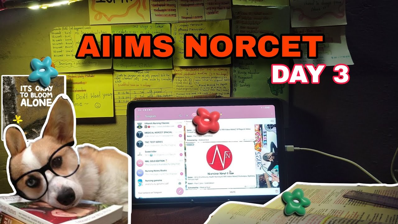 AIIMS NORCET PREPARATION journey vlog #nursingofficer #motivation #motivation aiimsnorcetexam#vlog