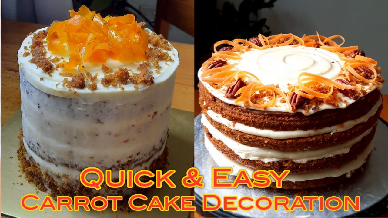 Quick & Easy Carrot Cake Decoration | Carrot Cake Decoration.