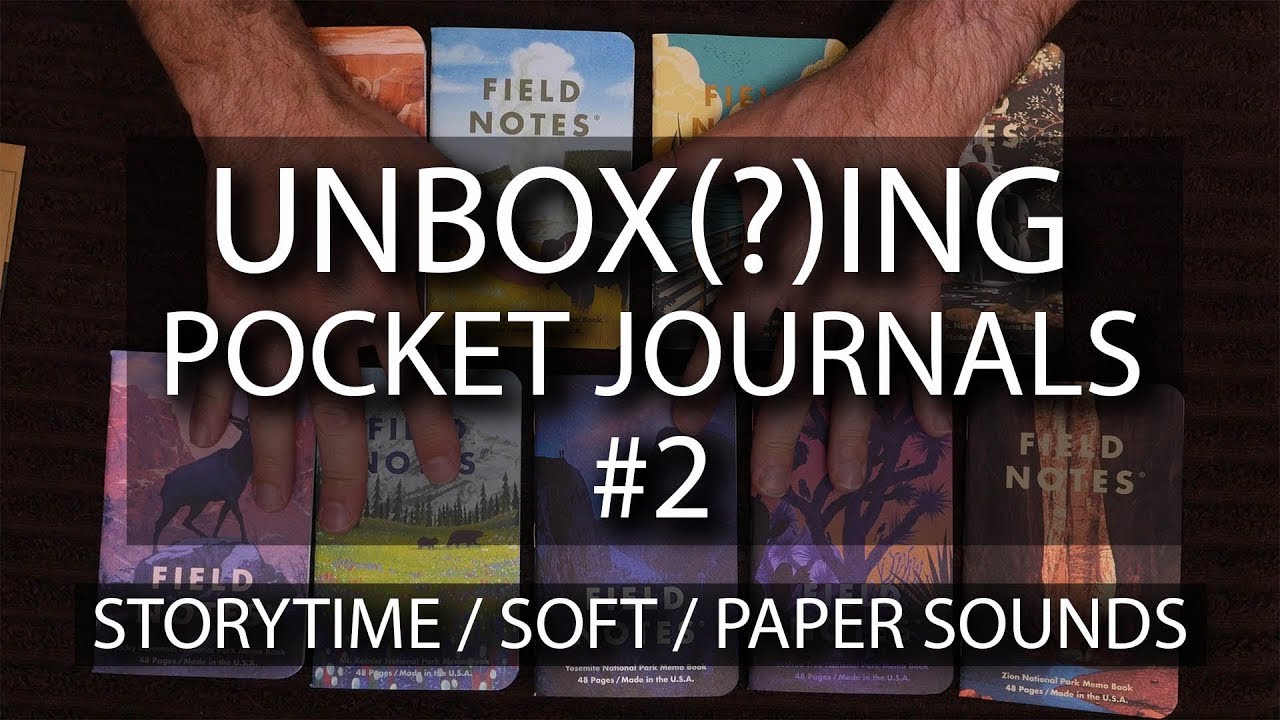 ASMR Soft Spoken Unboxing - Pocket Journals #2 (Sleep, Storytelling, Binaural, Paper Sounds)