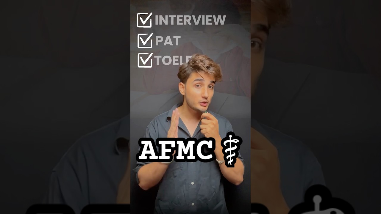 AFMC Interview ⛑️ | Complete process ToELR , PAT , Cutoff | #neet #afmc #shorts