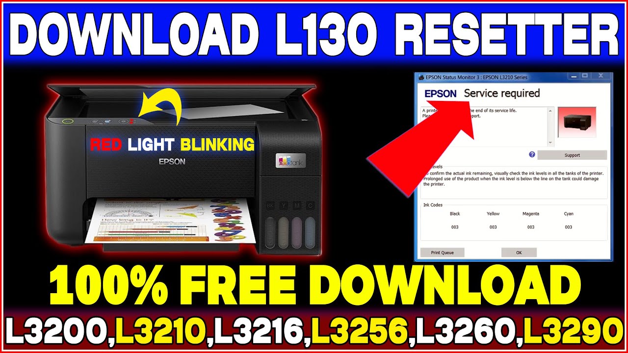 Epson l130 resetter free download #download