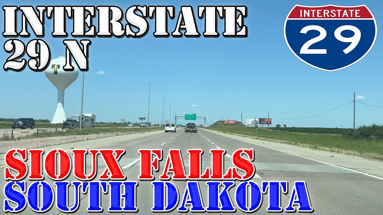 I-29 North - Sioux Falls - South Dakota - 4K Highway Drive