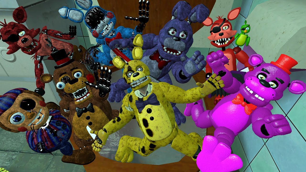 TOILET HYPER DESTROY NEW FNAF SECURITY BREACH ALL ANIMATRONICS in Garry's Mod!!