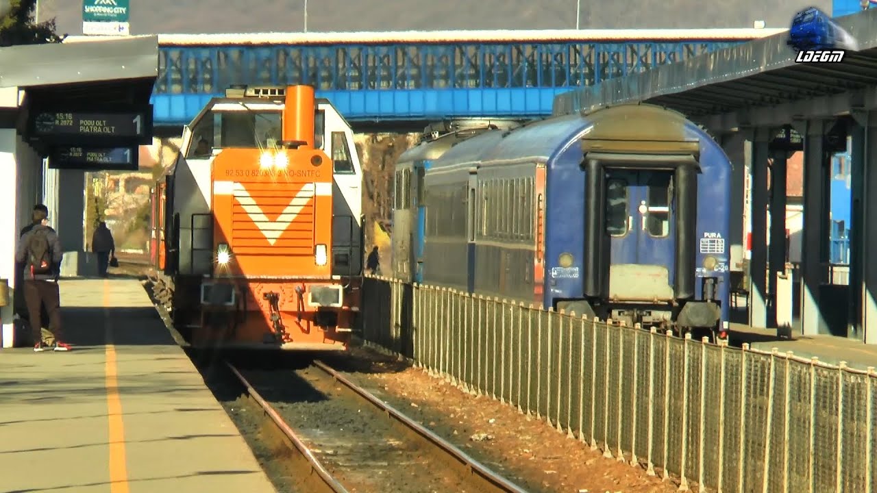 Trenuri & Activitate Feroviară/Trains & Rail Activity in Gara Râmnicu Vâlcea Station - 03 March 2021