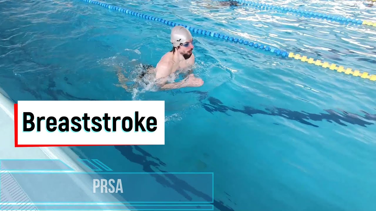 Plavání - Prsa 50m, zpomalené záběry, Pavel Bláha #breaststroke #detailtechnique