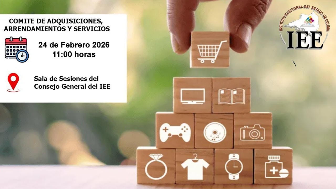 Sesión del Comité de Adquisiciones, Arrendamientos y Servicios del Consejo General del IEE