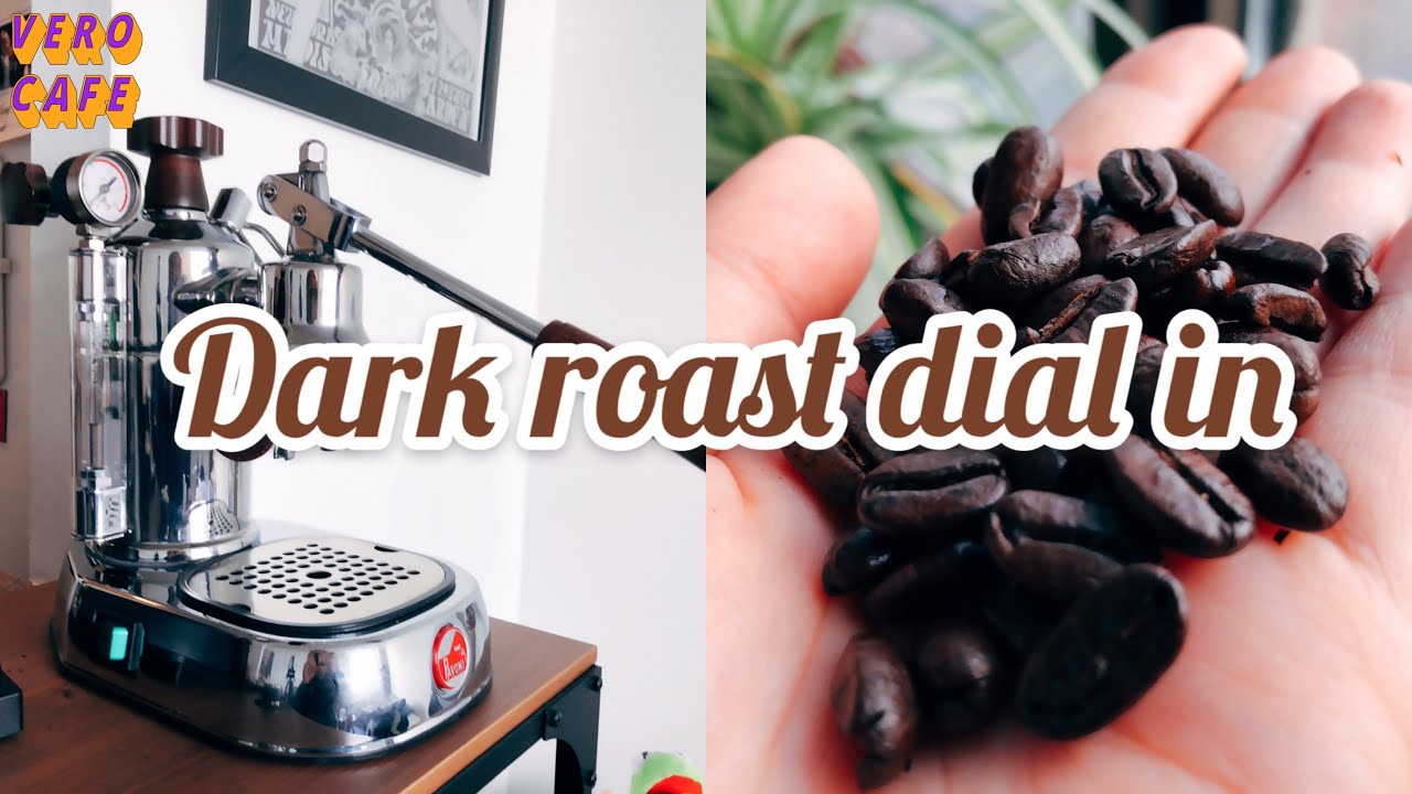 How to dial in espresso machine at home. La pavoni lever machine and dark roast | 에스프레소 세팅, 라파보니